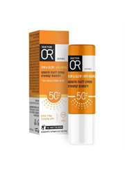 SUN & GLOW שפתון אנטי אייג'ינג SPF 50 להגנה מהשמש ולצמצום קמטוטים